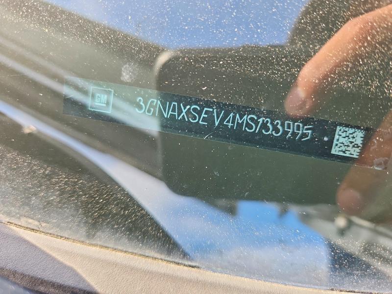 65911796 :رقم المزاد ، 3GNAXSEV4MS133995 vin ، 2021 Chevrolet Equinox مزاد بيع