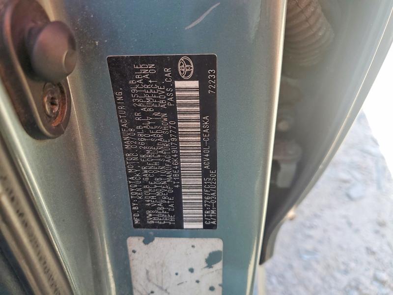 Aukcja sprzedaży 2009 Toyota Camry, vin: 4T1BE46K49U797770, numer aukcji: 66534596