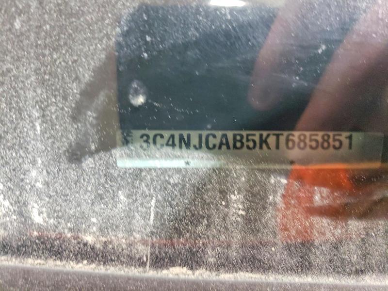 2019 Jeep Compass მანქანა იყიდება აუქციონზე, vin: 3C4NJCAB5KT685851, აუქციონის ნომერი: 64204616