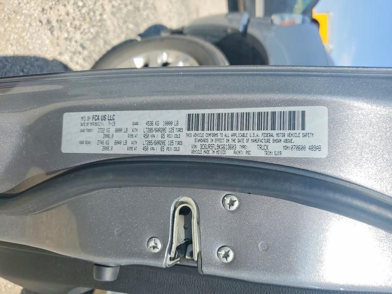 2019 Ram 2500 მანქანა იყიდება აუქციონზე, vin: 3C6UR5FL9KG613603, აუქციონის ნომერი: 66187306