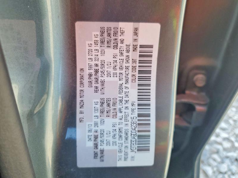 Продаж на аукціоні авто 2013 Mazda Cx-9, vin: JM3TB3DA9D0423815, номер лоту: 62381596