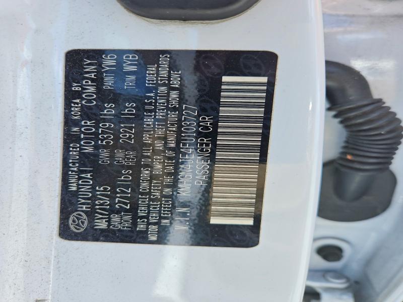 Продажа на аукционе авто 2015 Hyundai Genesis, vin: KMHGN4JE4FU103727, номер лота: 65381516