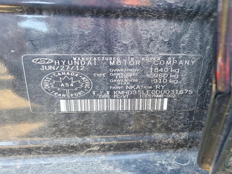 Aukcja sprzedaży 2013 Hyundai Elantra Gt, vin: KMHD35LE0DU031675, numer aukcji: 65324306