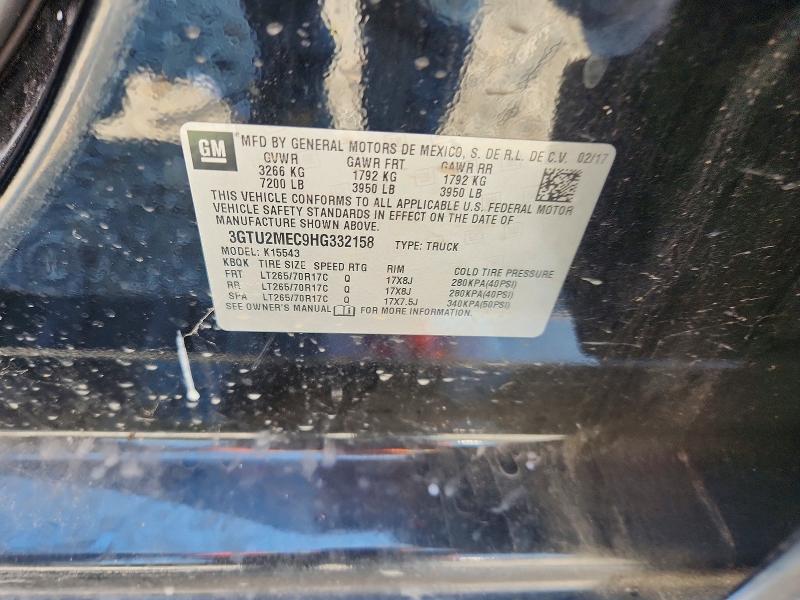 Продажа на аукционе авто 2017 Gmc Sierra, vin: 3GTU2MEC9HG332158, номер лота: 66392246