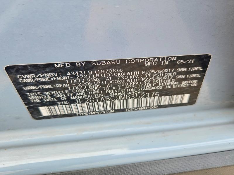 Продаж на аукціоні авто 2021 Subaru Crosstrek, vin: JF2GTABC9M8352375, номер лоту: 65276716