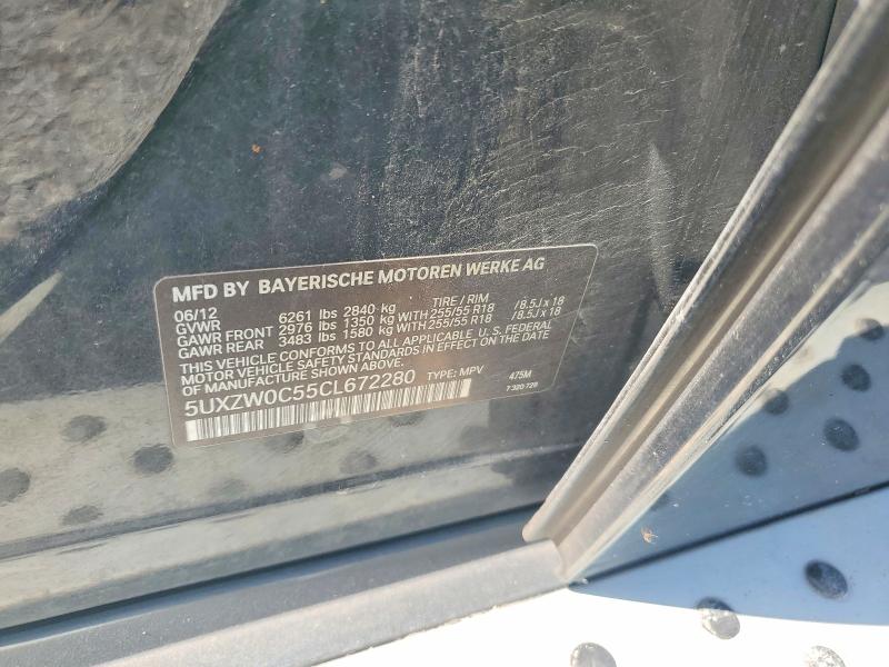 Продажа на аукционе авто 2012 Bmw X5, vin: 5UXZW0C55CL672280, номер лота: 65863666