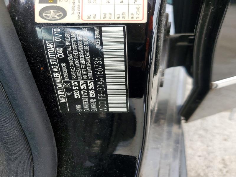 66651926 :رقم المزاد ، WDDHF8HB0AA166736 vin ، 2010 Mercedes-benz E مزاد بيع