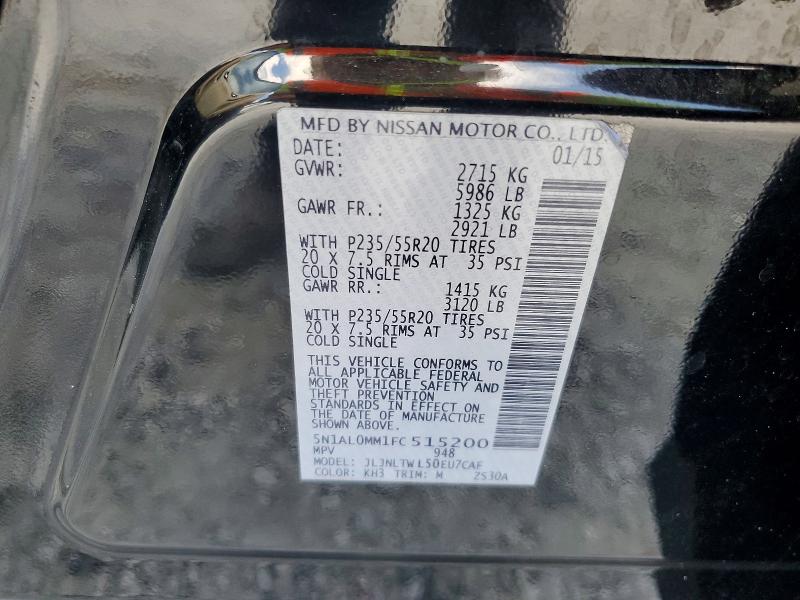 Продажа на аукционе авто 2015 Infiniti Qx60, vin: 5N1AL0MM1FC515200, номер лота: 65117776