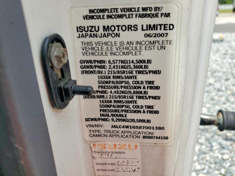 Продаж на аукціоні авто 2008 Isuzu Npr, vin: JALC4W16587001380, номер лоту: 63204246