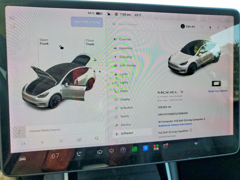 Продаж на аукціоні авто 2020 Tesla Model Y, vin: 5YJYGDEE1LF058439, номер лоту: 64653486