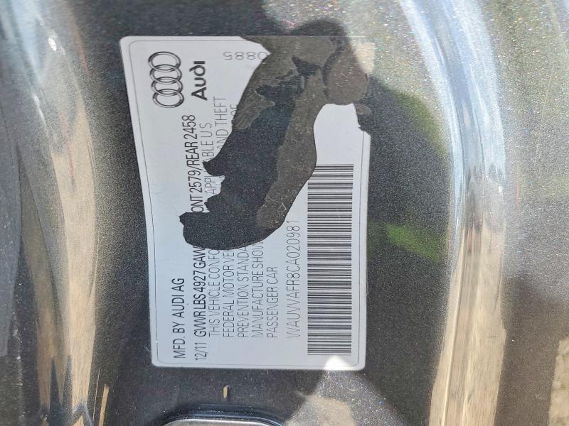Продаж на аукціоні авто 2012 Audi S5, vin: WAUVVAFR8CA020981, номер лоту: 64464516