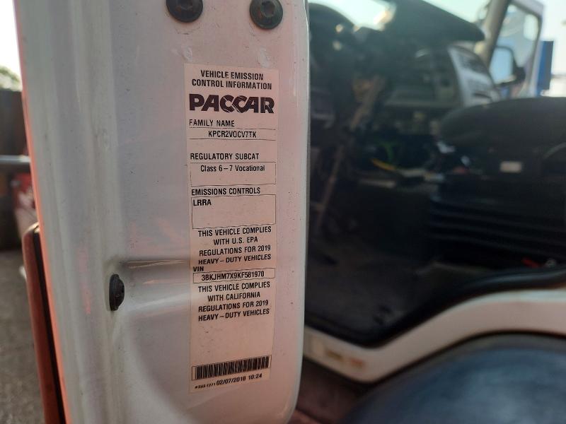 2019 Kenworth K270/k370 მანქანა იყიდება აუქციონზე, vin: 3BKJHM7X9KF581970, აუქციონის ნომერი: 64627716
