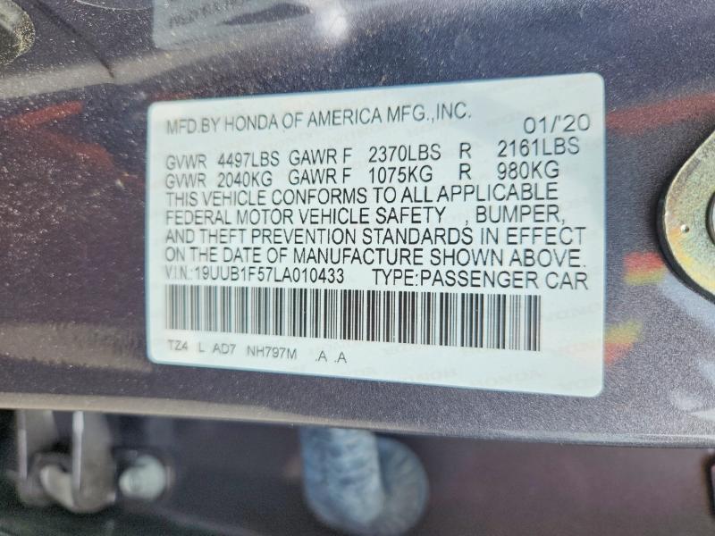Aukcja sprzedaży 2020 Acura Tlx, vin: 19UUB1F57LA010433, numer aukcji: 66825716