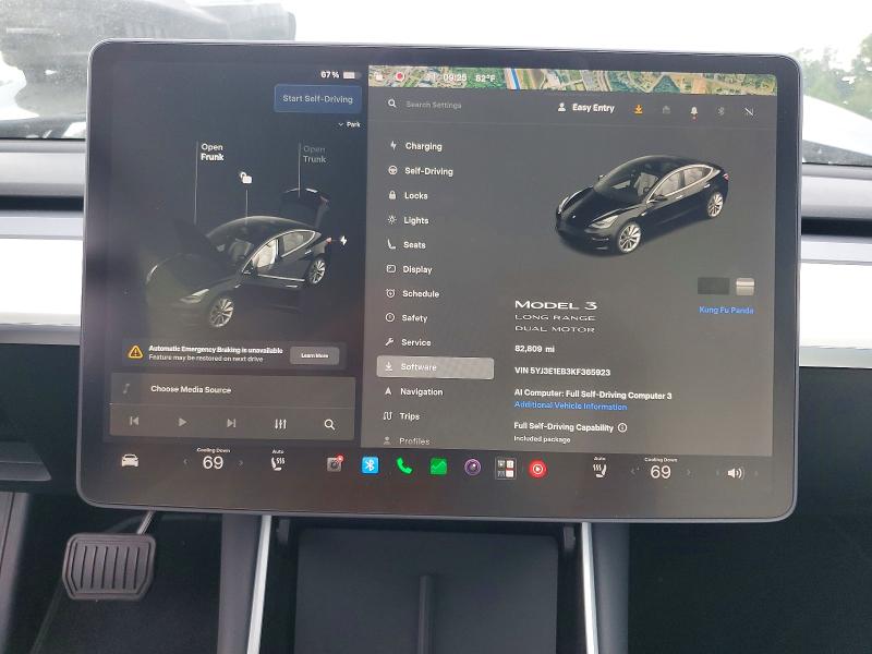 Aukcja sprzedaży 2019 Tesla Model 3, vin: 5YJ3E1EB3KF365923, numer aukcji: 65805016