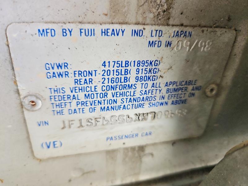 1999 Subaru Forester მანქანა იყიდება აუქციონზე, vin: JF1SF6556XH709693, აუქციონის ნომერი: 66926096
