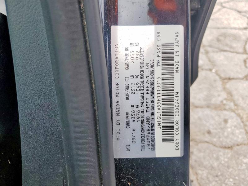 Aukcja sprzedaży 2017 Mazda 6, vin: JM1GL1V55H1110015, numer aukcji: 63796496