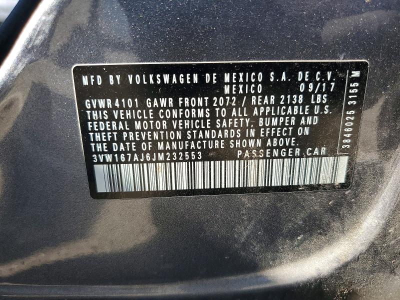 Aukcja sprzedaży 2018 Volkswagen Jetta, vin: 3VW167AJ6JM232553, numer aukcji: 66465856