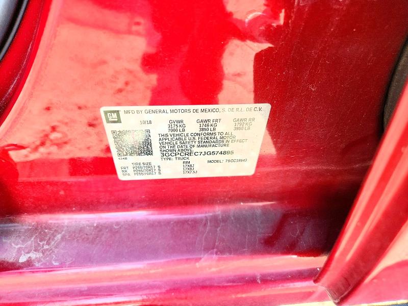 Продажа на аукционе авто 2018 Chevrolet Silverado, vin: 3GCPCREC7JG574895, номер лота: 66824836