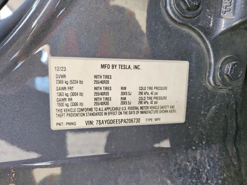 66652096 :رقم المزاد ، 7SAYGDEE5PA206730 vin ، 2023 Tesla Model Y مزاد بيع