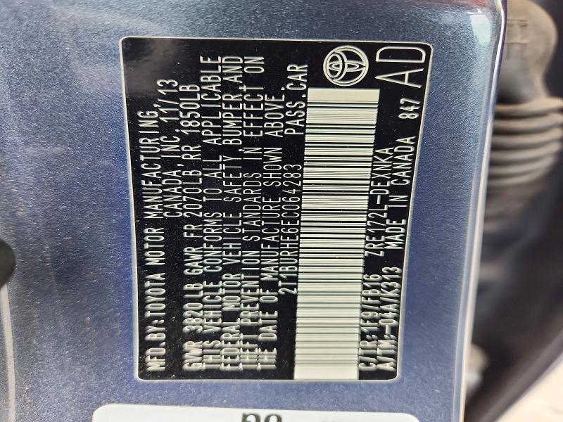 Продаж на аукціоні авто 2014 Toyota Corolla, vin: 2T1BURHE6EC064283, номер лоту: 64390836