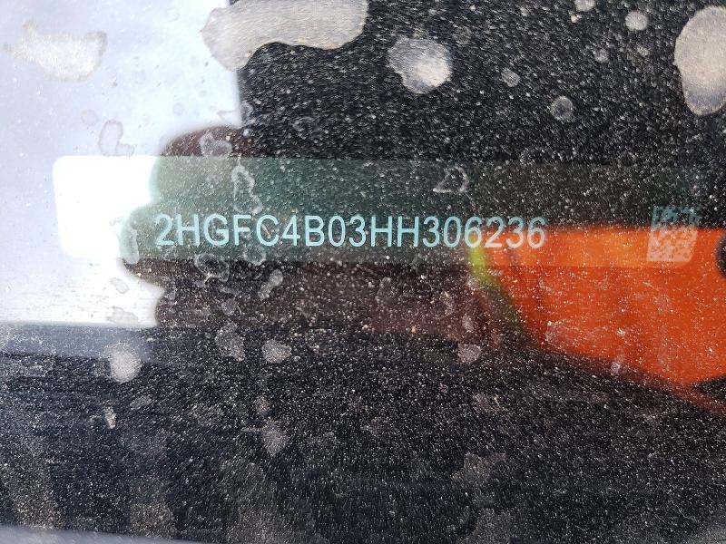 Aukcja sprzedaży 2017 Honda Civic, vin: 2HGFC4B03HH306236, numer aukcji: 63767866
