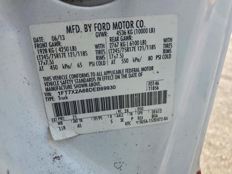 Aukcja sprzedaży 2013 Ford F250, vin: 1FT7X2A68DEB69930, numer aukcji: 63858336