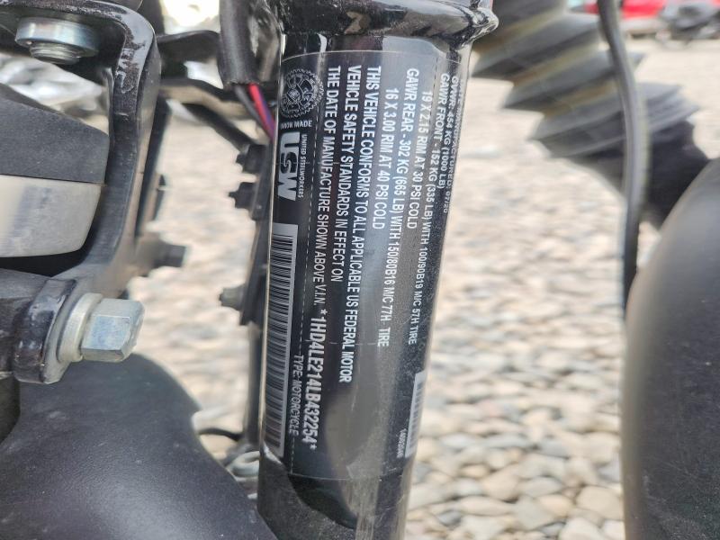 63920856 :رقم المزاد ، 1HD4LE214LB432254 vin ، 2020 Harley-davidson Xl883 مزاد بيع