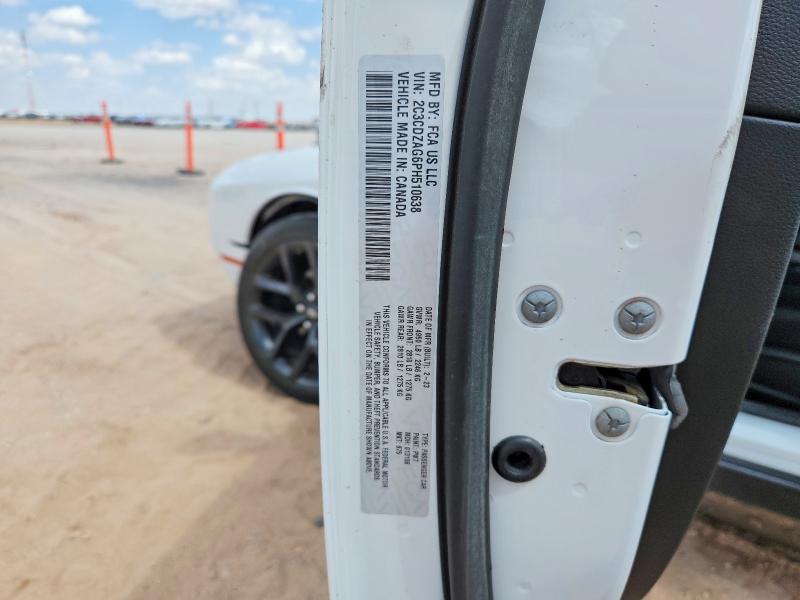 2023 Dodge Challenger მანქანა იყიდება აუქციონზე, vin: 2C3CDZAG6PH510638, აუქციონის ნომერი: 64889016