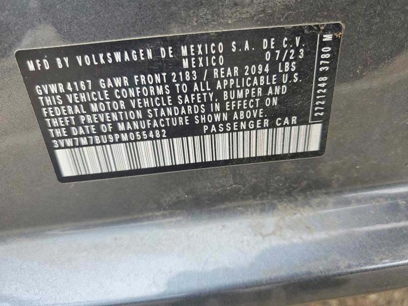 Продажа на аукционе авто 2023 Volkswagen Jetta, vin: 3VW7M7BU9PM055482, номер лота: 62951416