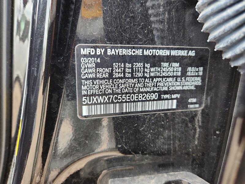 Aukcja sprzedaży 2014 Bmw X3, vin: 5UXWX7C55E0E82690, numer aukcji: 65105416