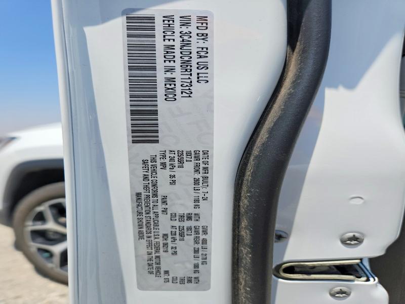 63715956 :رقم المزاد ، 3C4NJDCN6RT173121 vin ، 2024 Jeep Compass مزاد بيع