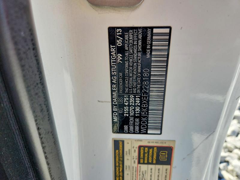 66475726 :رقم المزاد ، WDDKJ5KBXEF228180 vin ، 2014 Mercedes-benz E مزاد بيع
