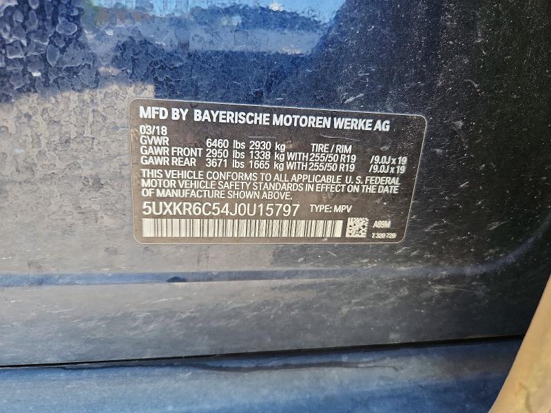 Продаж на аукціоні авто 2018 Bmw X5, vin: 5UXKR6C54J0U15797, номер лоту: 65409486