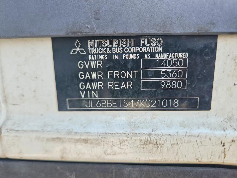 65145596 :رقم المزاد ، JL6BBE1S47K021018 vin ، 2007 Mitsubishi Fe84d مزاد بيع