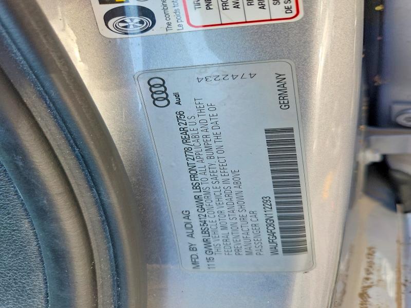 66223056 :رقم المزاد ، WAUFGAFC8GN112293 vin ، 2016 Audi A6 مزاد بيع