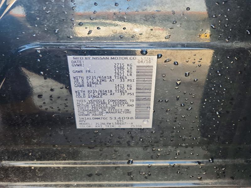 Aukcja sprzedaży 2016 Infiniti Qx60, vin: 5N1AL0MM7GC514098, numer aukcji: 63923516