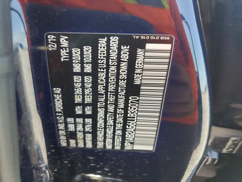 Aukcja sprzedaży 2020 Porsche Macan, vin: WP1AB2A56LLB35070, numer aukcji: 65492286