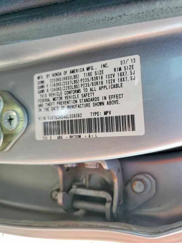2014 Acura Rdx მანქანა იყიდება აუქციონზე, vin: 5J8TB3H54EL006092, აუქციონის ნომერი: 63153436