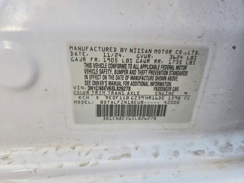 64844306 :رقم المزاد ، 3N1CN8EV6SL826278 vin ، 2025 Nissan Versa مزاد بيع