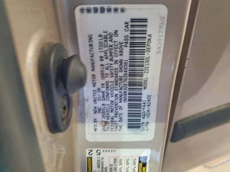 Продажа на аукционе авто 2006 Toyota Corolla, vin: 1NXBR32E76Z649381, номер лота: 65697596