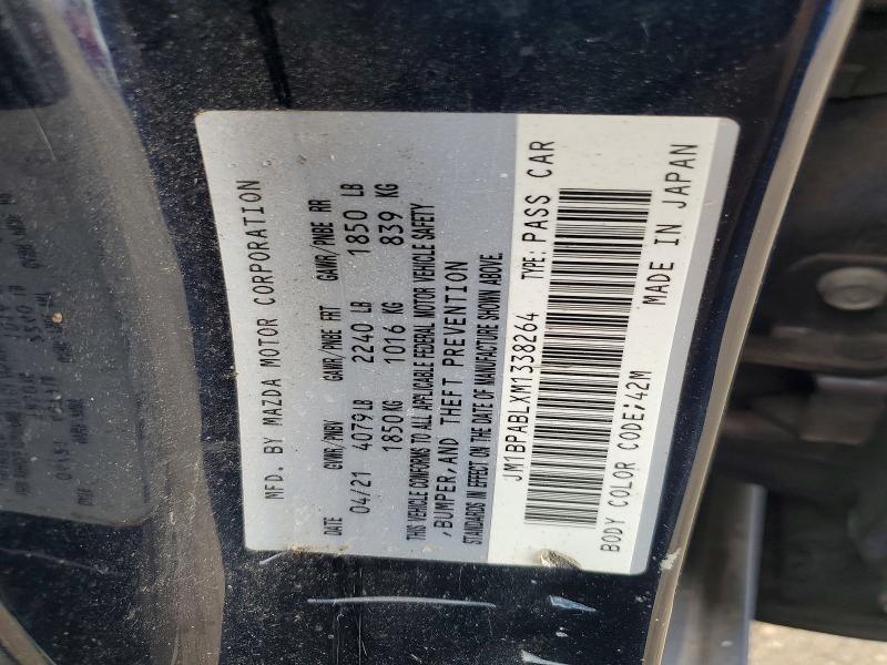 66992336 :رقم المزاد ، JM1BPABLXM1338264 vin ، 2021 Mazda 3 مزاد بيع