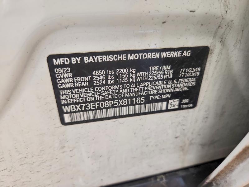 Продаж на аукціоні авто 2023 Bmw X1, vin: WBX73EF08P5X81165, номер лоту: 64976926