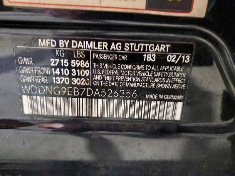2013 Mercedes-benz S მანქანა იყიდება აუქციონზე, vin: WDDNG9EB7DA526356, აუქციონის ნომერი: 64566476
