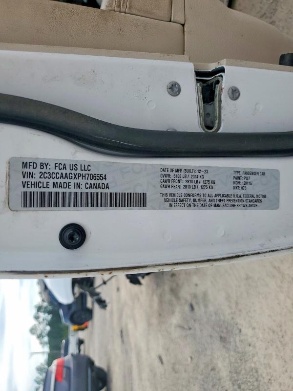 62871266 :رقم المزاد ، 2C3CCAAGXPH706554 vin ، 2023 Chrysler 300 مزاد بيع