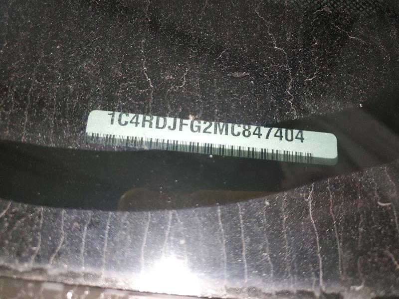2021 Dodge Durango მანქანა იყიდება აუქციონზე, vin: 1C4RDJFG2MC847404, აუქციონის ნომერი: 62563036