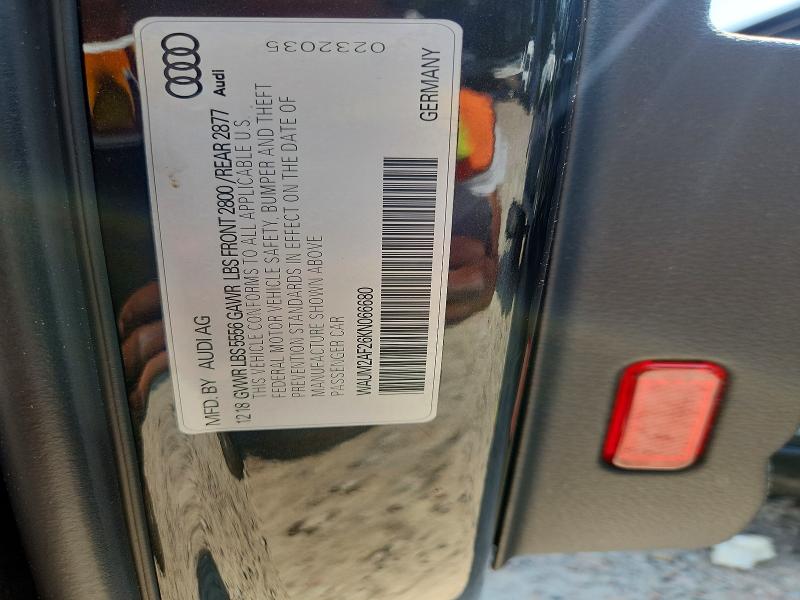 Продажа на аукционе авто 2019 Audi A6, vin: WAUM2AF26KN066680, номер лота: 62287236