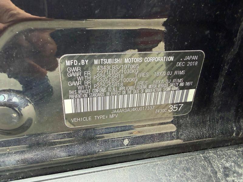 Продаж на аукціоні авто 2019 Mitsubishi Outlander Sport, vin: JA4AR3AU4KU017337, номер лоту: 66117146