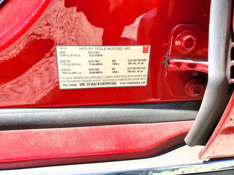 Aukcja sprzedaży 2014 Tesla Model S, vin: 5YJSA1S12EFP57282, numer aukcji: 61455306