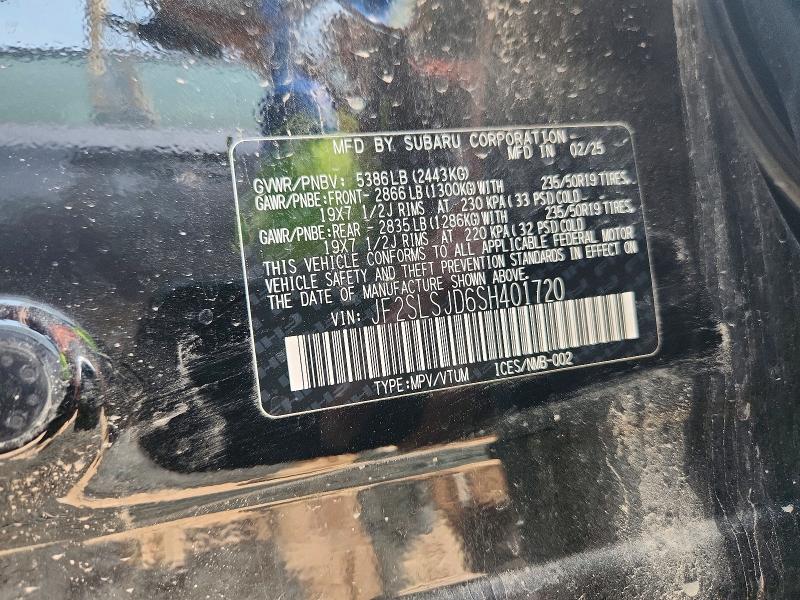 Aukcja sprzedaży 2025 Subaru Forester, vin: JF2SLSJD6SH401720, numer aukcji: 64819366