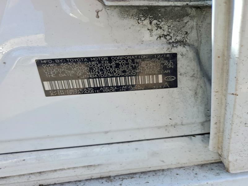 Auction sale of the 2019 Lexus Is, vin: JTHBA1D23K5090532, lot number: 67068556